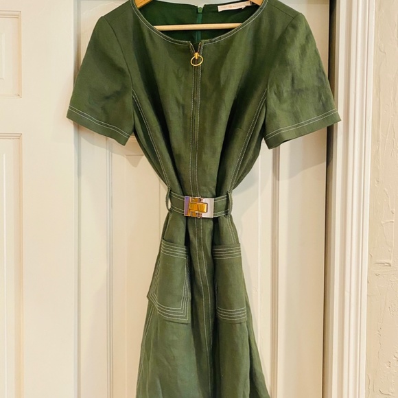 Tory Burch linen shift dress, size 8 - Picture 3 of 4